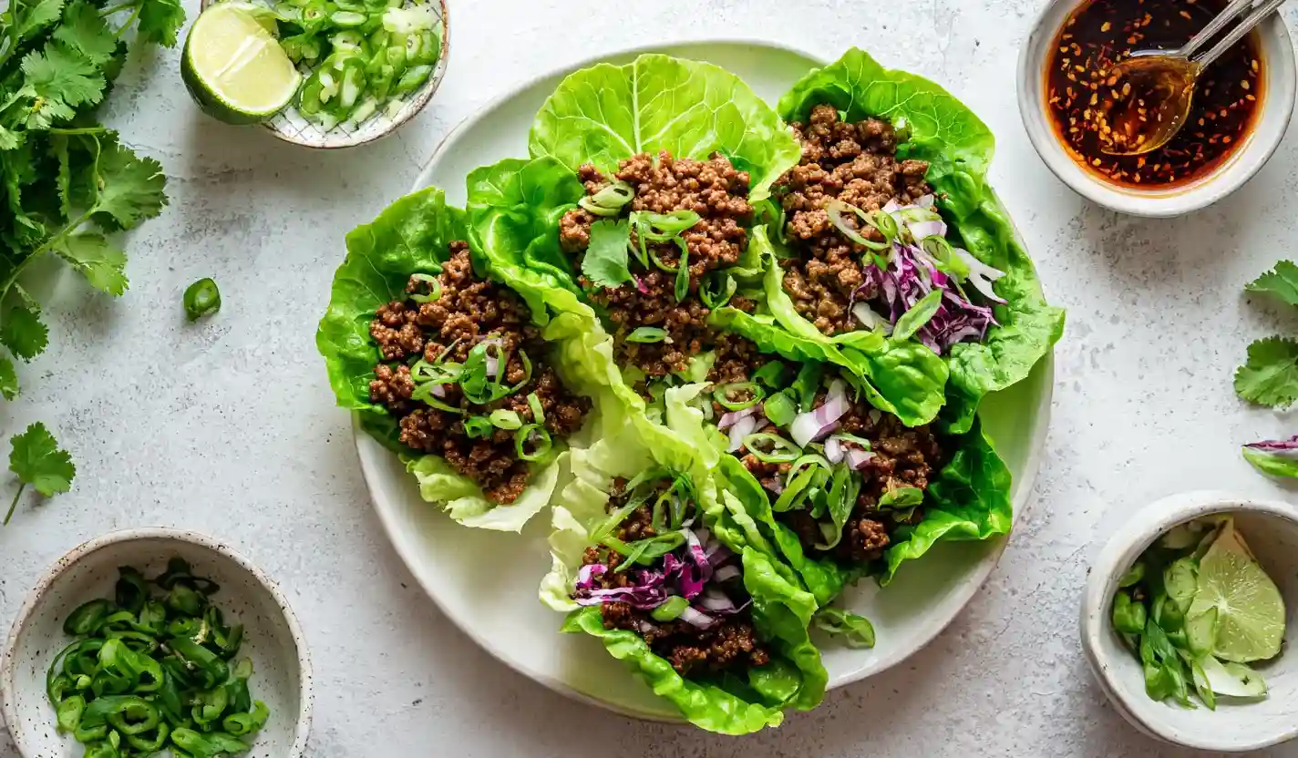 Healthy Low-Carb Ground Beef Lettuce Wraps: Easy Meal Prep
